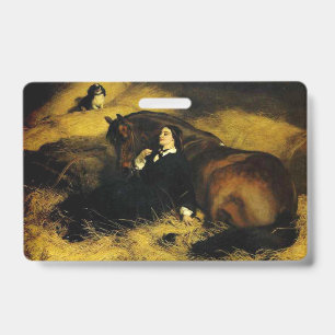 Badge Femme et Cheval