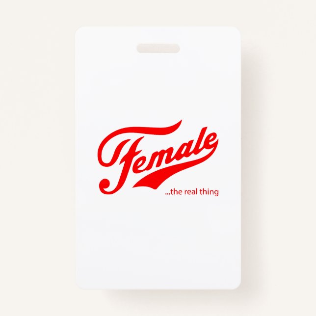 Badge Femme la vraie T-shirt (Devant)