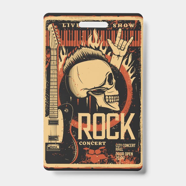 Badge Festival de rock (Avant)