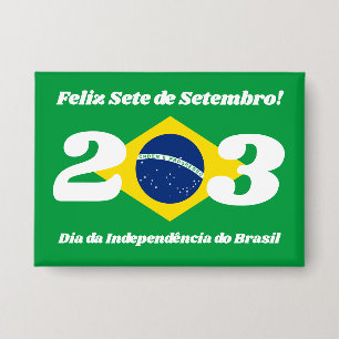 Badge Fête de l'Indépendance de Sete de Setembro Drapeau