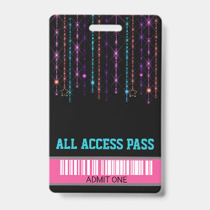 Badge Fête de patins à roulettes, Pass VIP, Invitation, 