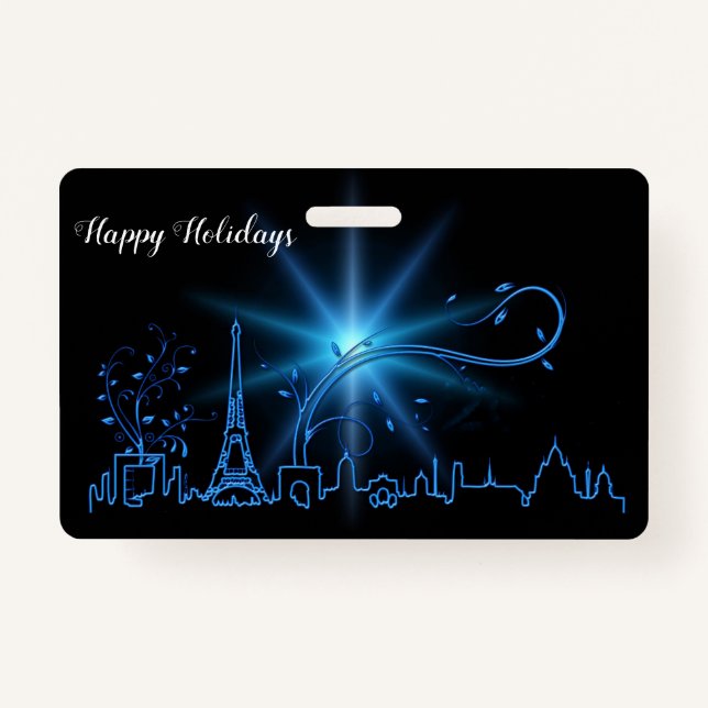 Badge Fête du Nouvel An à Paris (Devant)