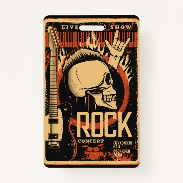 Badge Fête du rock (Devant)
