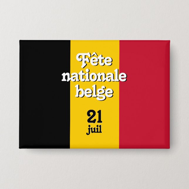 Badge Fête nationale belge (Recto)