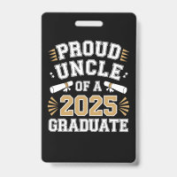 Fier Oncle D'Une Classe De Diplôme De 2025