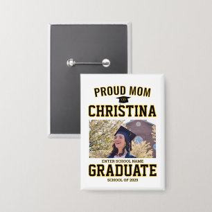 Badge Fière mère parent d'un élève de la promotion 2025