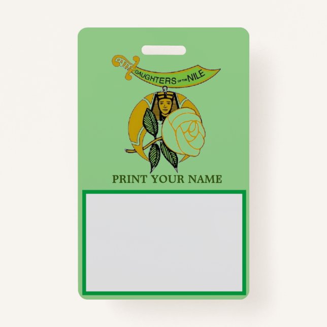 BADGE FILLE DU NIL (Devant)