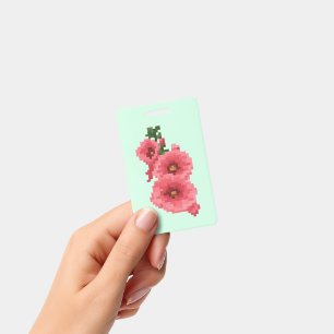 Badge Fleur de Rose Trémère Pixelisée