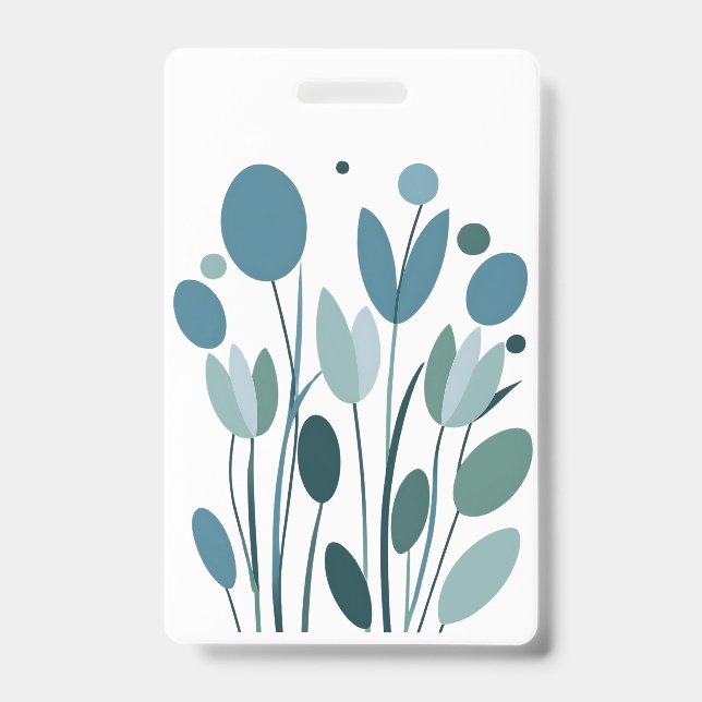 Badge Fleurs géométriques (Avant)