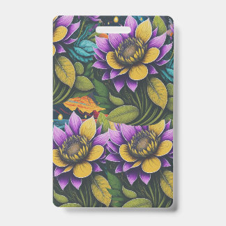 Badge Fleurs magiques