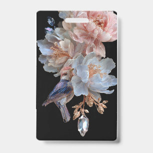 Badge Floral Colibri