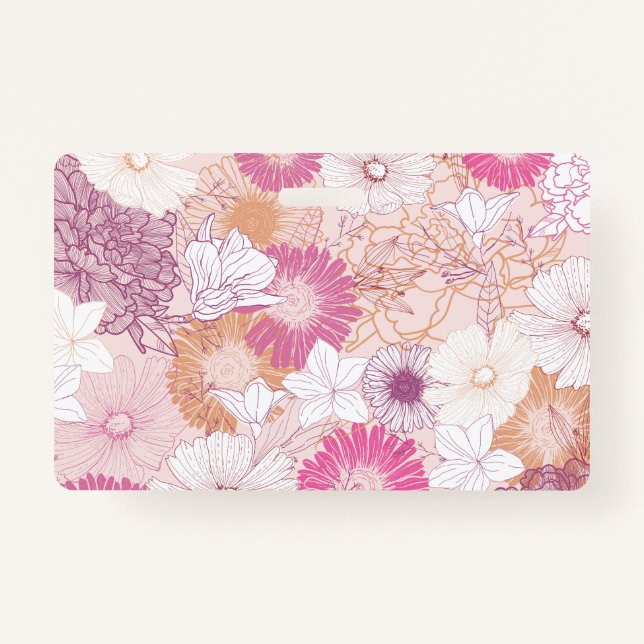 Badge Floral sans joint (Dos)