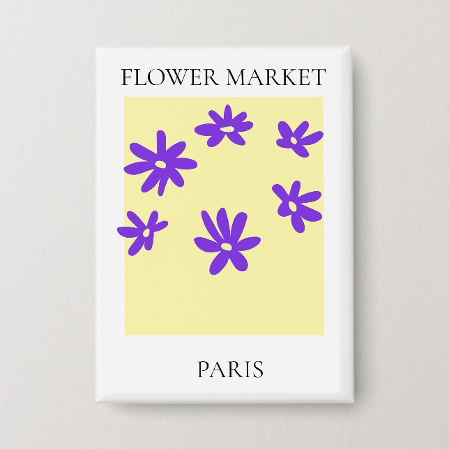 Badge Flower Market - Paris (Recto)