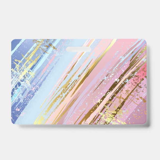 Badge Fond rose texturé (Avant)