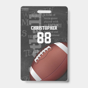 Badge Football américain personnalisé de tableau