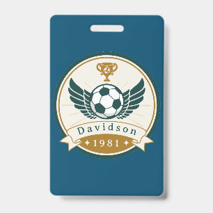 Badge - Football - Personnalisé - Ajouter un nom