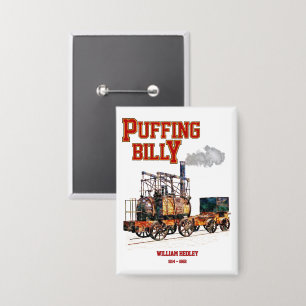 Badge Foudre Billy Steam Train Anglais Locomotive