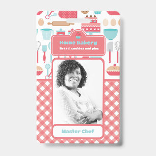 Badge Four à pain maison personnalisable Photo de chef p