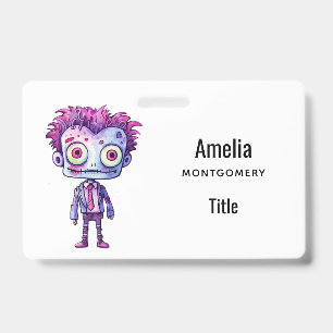 Badge Funny Frankenstein Monster Halloween Fun