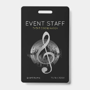 Badge für den Event-Mitarbeiter-Koordinator für en Ausweis