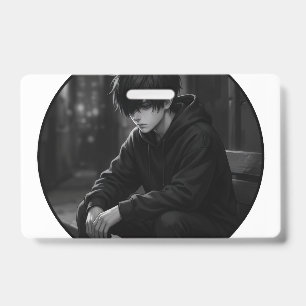 Badge Garçon esthétique lunatique en sweat à capuche por