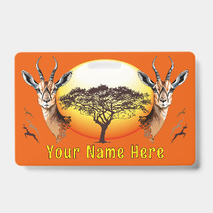 Badge Gazelle Antilope Sauvage Africaine