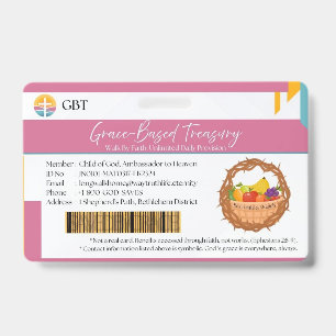 Badge GBT (Se souvenir de la grâce chrétienne)