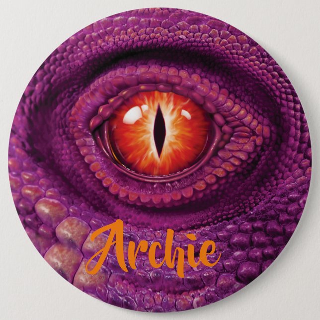 Badge géant rond avec monogramme l'oeil du Dragon (Devant)