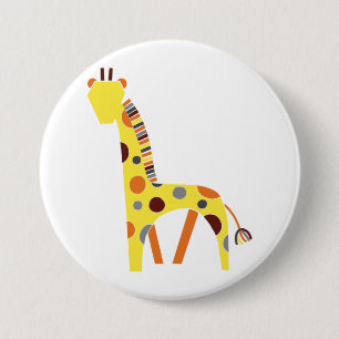 Badge - Girafe stilisiert Button