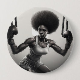 Badge Girl Boss Button