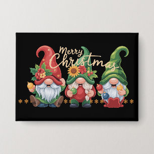 Badge Gnome Noël Gnomes Joyeux Noël Xmas 