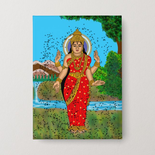 Badge Goddess Bhramari Button  (Recto)