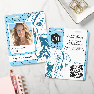 Badge Grand Danois logo sophistiqué QR Code