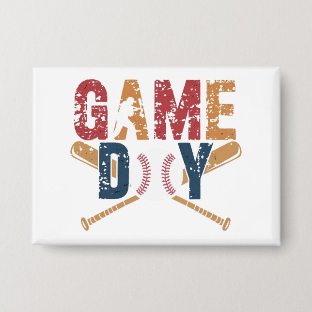 Badge Graphique de baseball de Jour (Recto)
