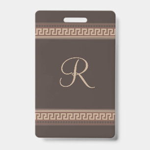 Badge Greek Key
