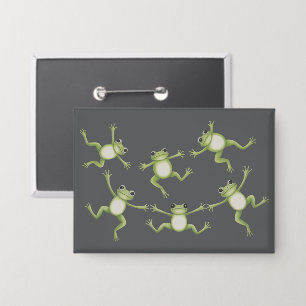 Badge Grenouilles Danseuses Cadeau Amateur de Grenouille