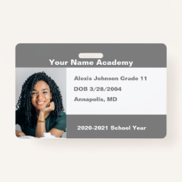 Badge Grey Faites-Le Vous-Même Personnalisé Homeschool