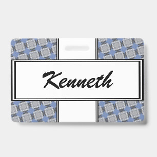 Badge Grille de cercle délavé par Kenneth Yoncich