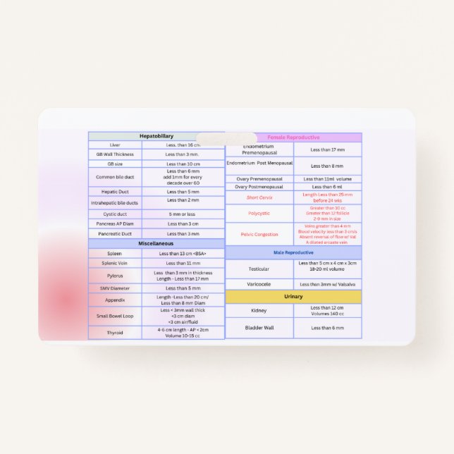 Badge Guide général d'insigne de référence des ultrasons (Devant)