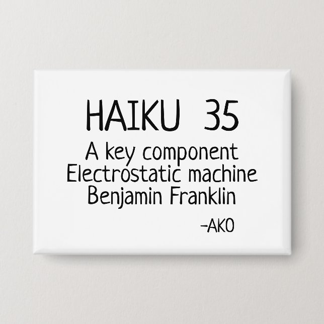 BADGE HAIKU 35 (Recto)