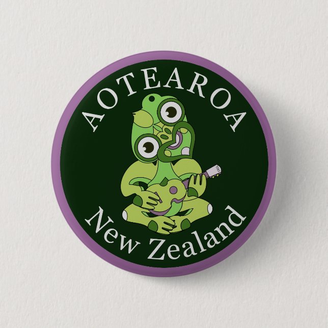 Badge Hei Tiki Nouvelle-Zélande (Devant)
