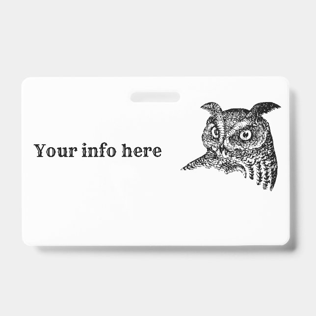 Badge Hibou (Avant)