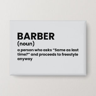 Badge Hilarious Barber Signification