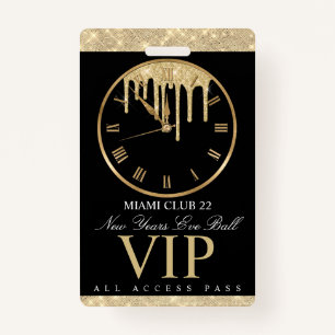 Badge Horloge à glisser NYE Tout accès