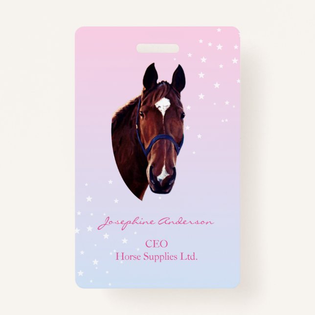 Badge Horse with White Star (Devant)