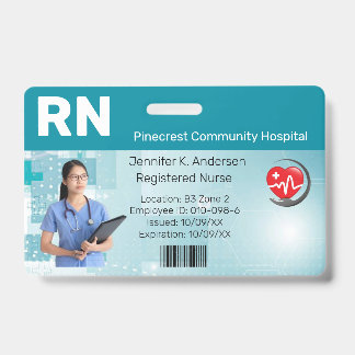 Badge Hospital Medical Employee Photo ID