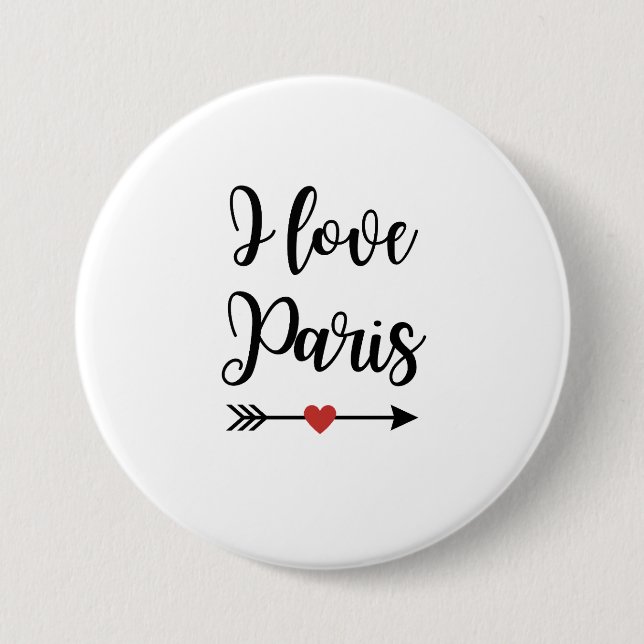 Badge I love Paris (Devant)
