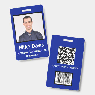 Badge ID de photo d'employé personnalisé