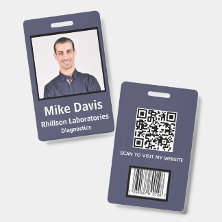 Badge ID de photo d'employé personnalisé
