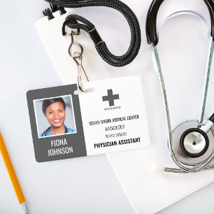 Badge ID de photo personnalisé avec logo pour employé mé